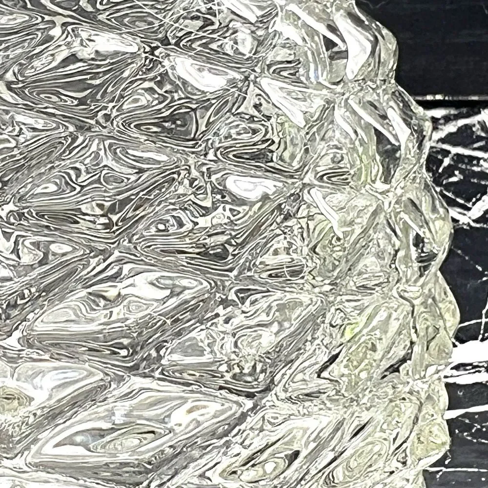 Vintage 1982 FTD Pineapple Shaped Diamond Point Pressed Glass 5.5